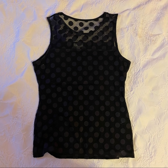 Market & Spruce polka dot top - Picture 3 of 4